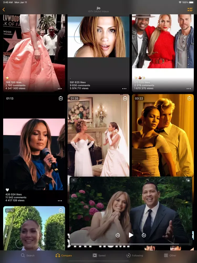 Instdown Story iPad  Ekran Görüntüleri