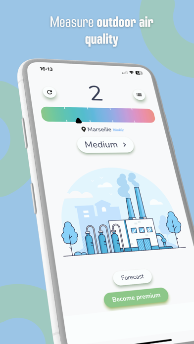 Tangkapan skrin Air Pollution Index