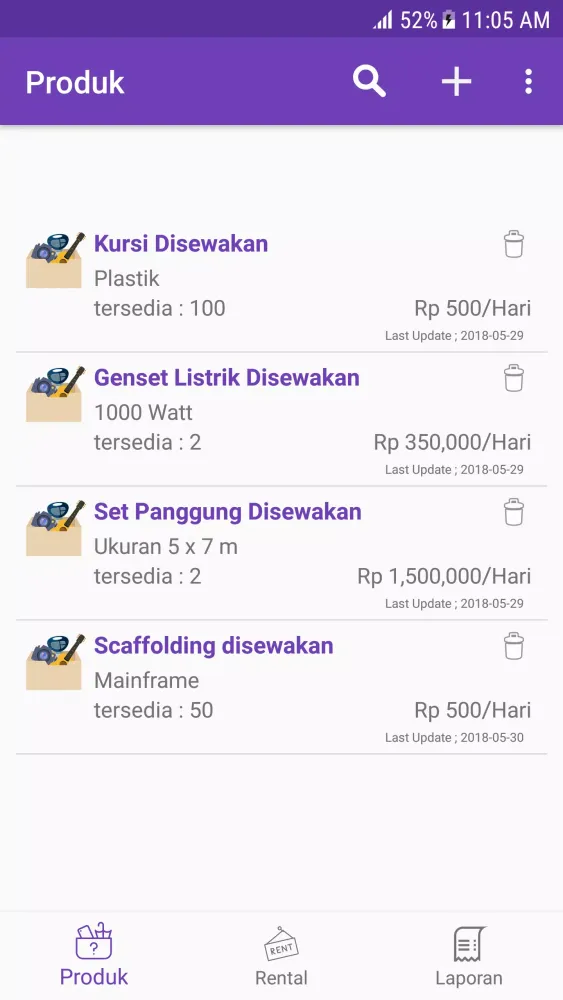 Capturas de pantalla de Rental App
