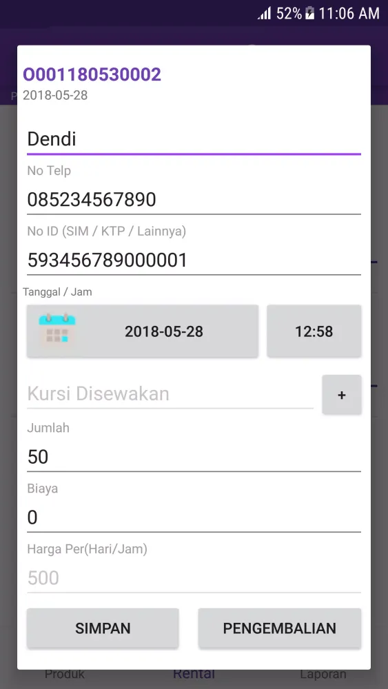 Capturas de pantalla de Rental App
