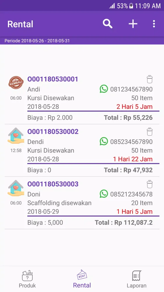 Capturas de pantalla de Rental App