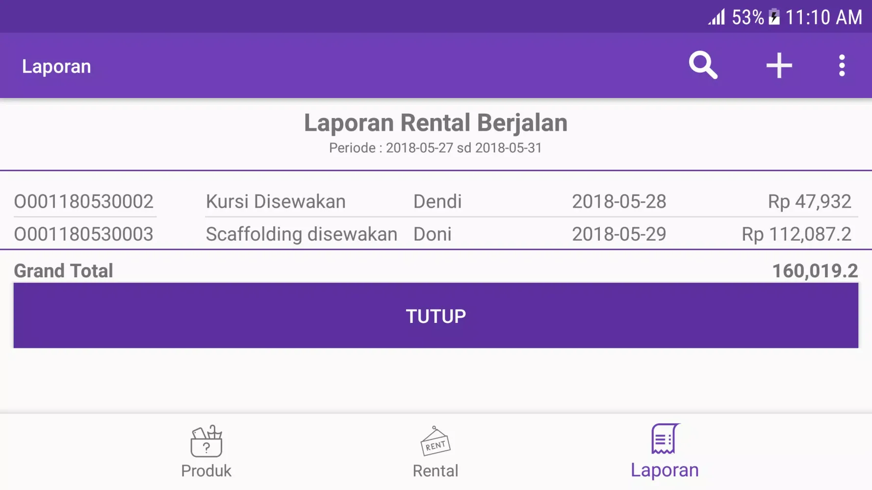 Capturas de pantalla de Rental App
