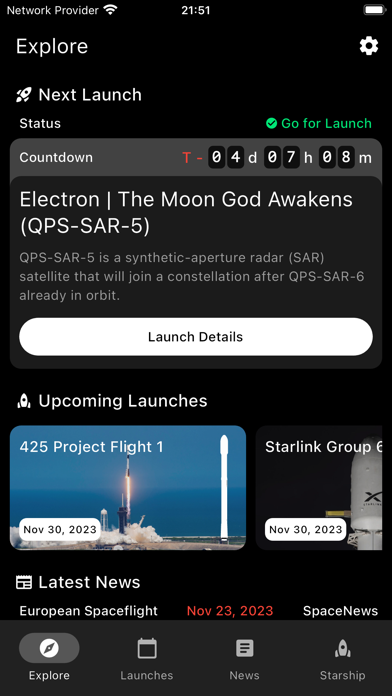 StarCat - Launch Tracker स्क्रीनशॉट