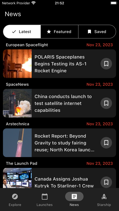 StarCat - Launch Tracker स्क्रीनशॉट