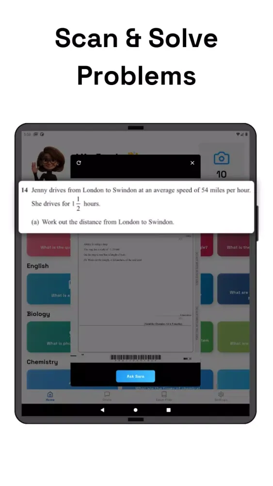 تصاویر Sara - AI Homework Helper