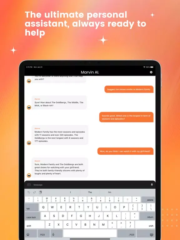 Marvin AI iPad  স্ক্রিনশট