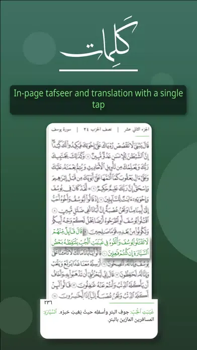 Captures d'écran de Kalimat Quran & Sunnah Search