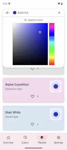 Repainter · dynamic themes应用截图