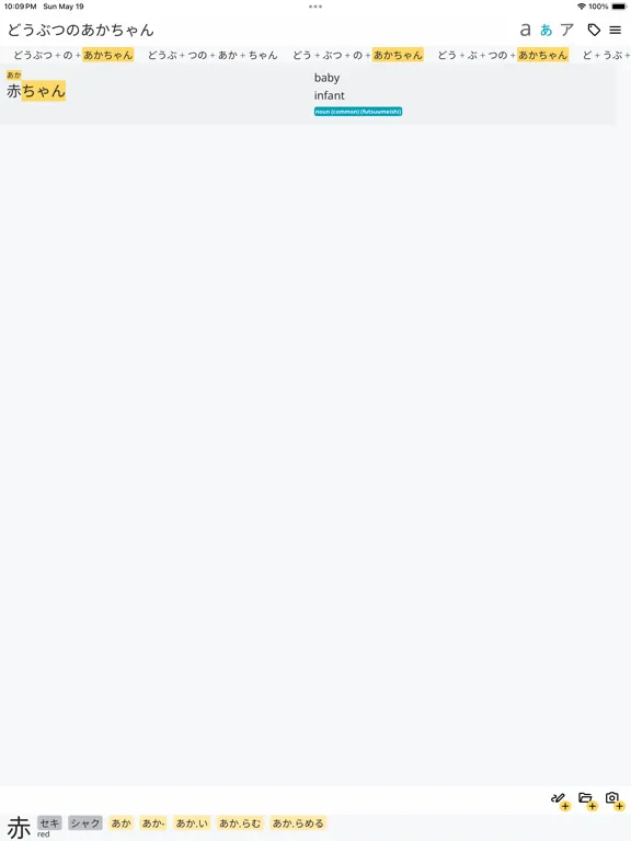 KodamaDict iPad Screenshots