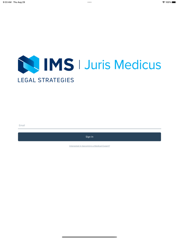 IMS Legal Services iPad  Screenshots
