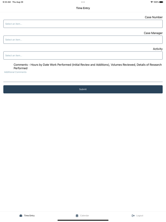 IMS Legal Services iPad  Screenshots