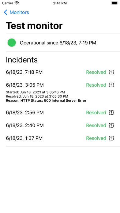 Uptime Monitor Notifier স্ক্রিনশট