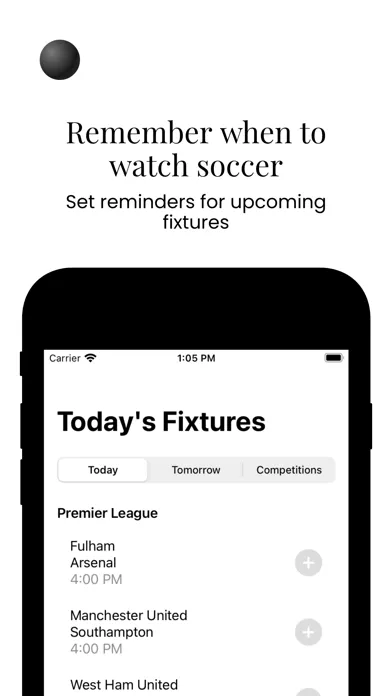 Zrzuty ekranu Pass: Soccer Match Reminders