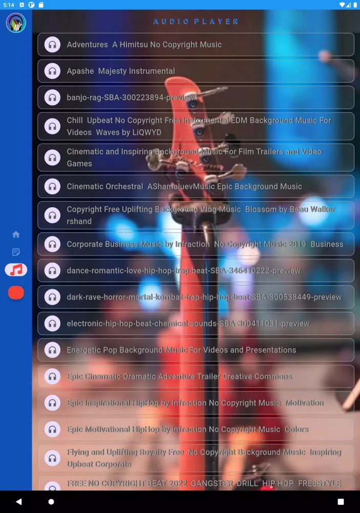 Capturas de tela do Chroma Reader