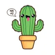 Kawaii Cactus Stickers