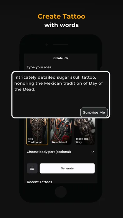CreateINK: AI Tattoo Generator应用截图