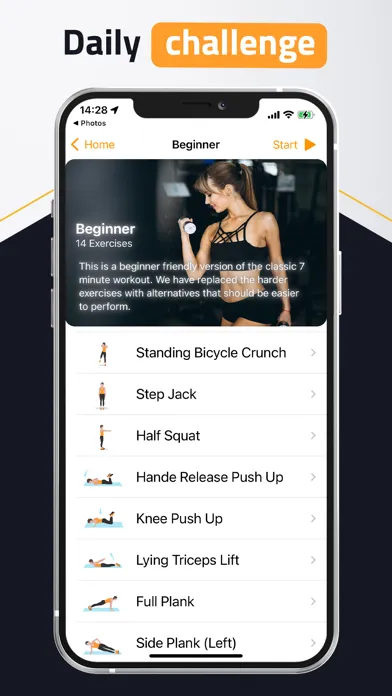 ภาพหน้าจอของ Casual Workouts
