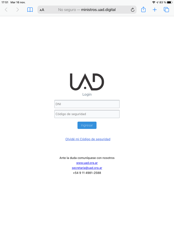 صور Ministros UAD iPad 