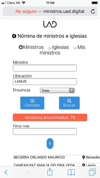 صور Ministros UAD