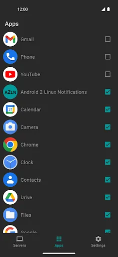 Captures d'écran de Android 2 Linux Notifications