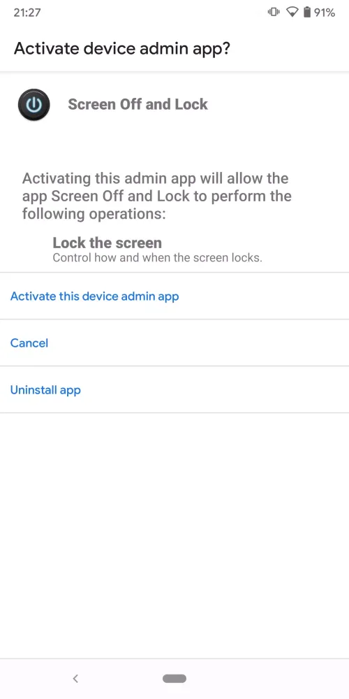 Screen Off and Lock Screenshots