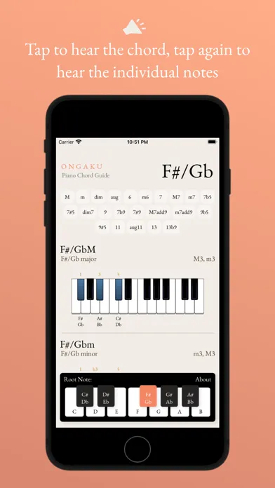 Ongaku - Piano Chord Guide 스크린샷