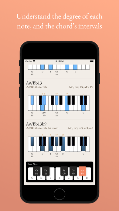 ภาพหน้าจอของ Ongaku - Piano Chord Guide