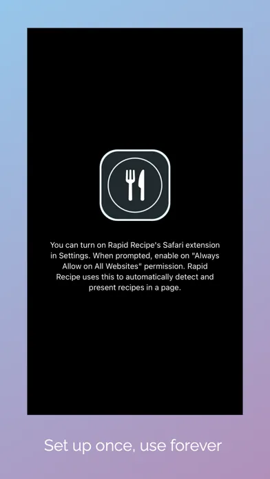Capturas de tela do Recipe Reader for Safari