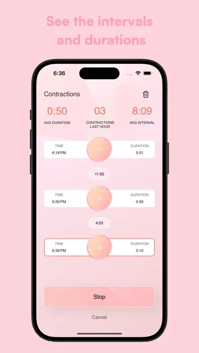 Contractions Tracker + سکرین شاٹس
