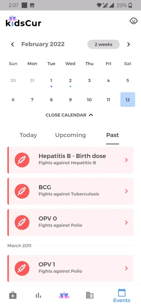 KidsCur Baby Care Growth Chart應用截圖
