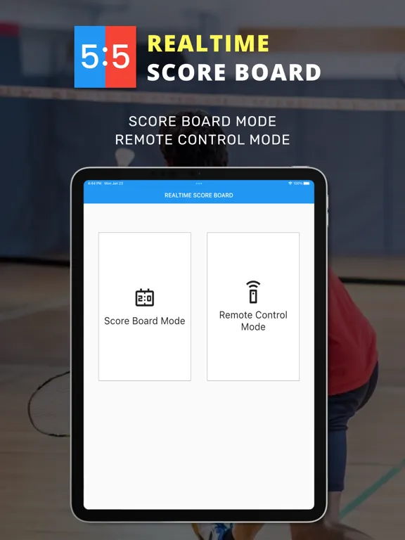 Realtime Score Board App iPad  Screenshots