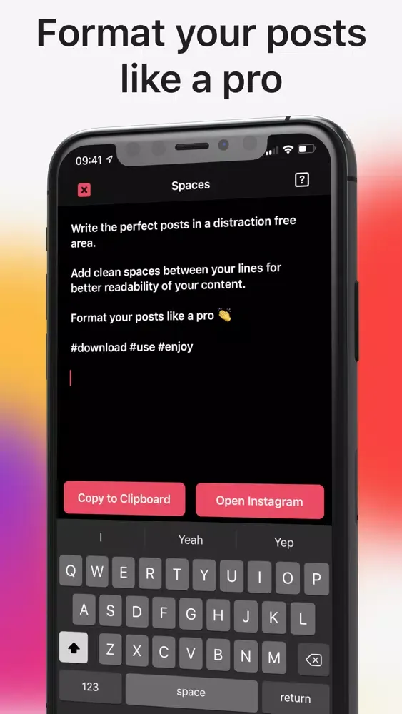 Spaces for Instagram應用截圖