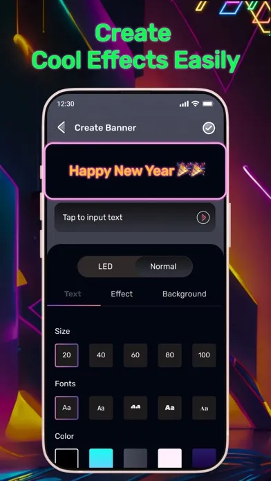 ภาพหน้าจอของ Led Scroller: Banner