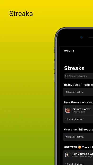 Tangkapan skrin Streaks Track