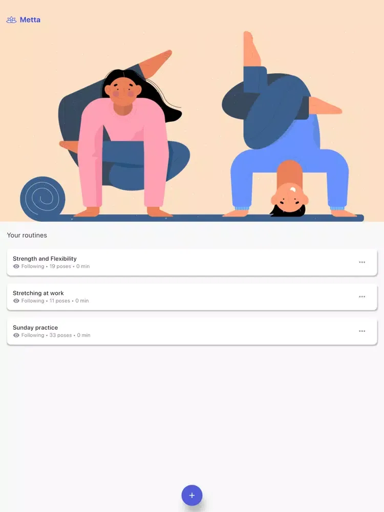 Zrzuty ekranu Metta | Yoga Routines iPad 