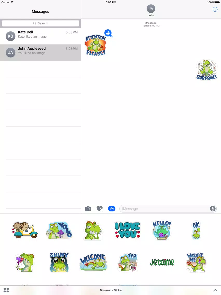 Скриншоты Dinosaur - Sticker iPad 