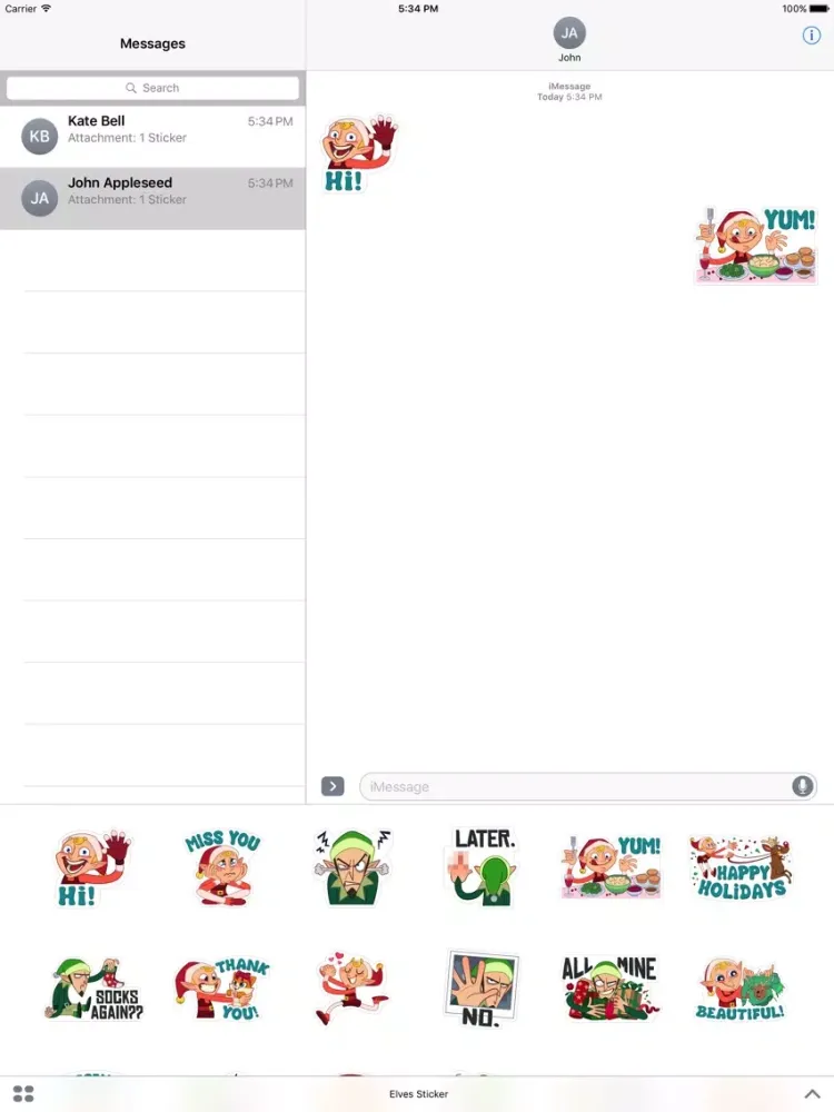 Elves Sticker iPad  Screenshots