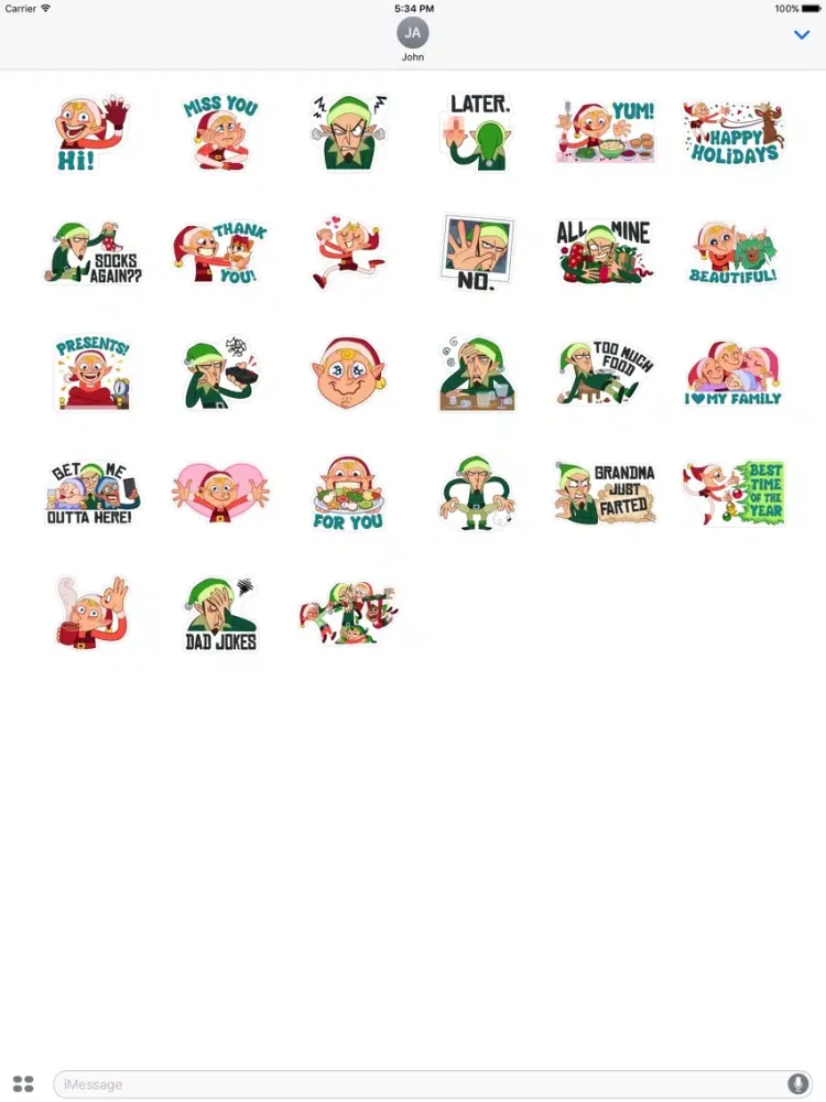 Elves Sticker iPad  Screenshots