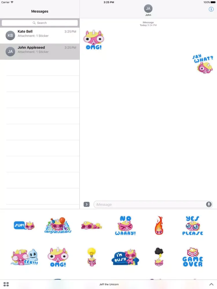 Jeff the Unicorn iPad 应用截图
