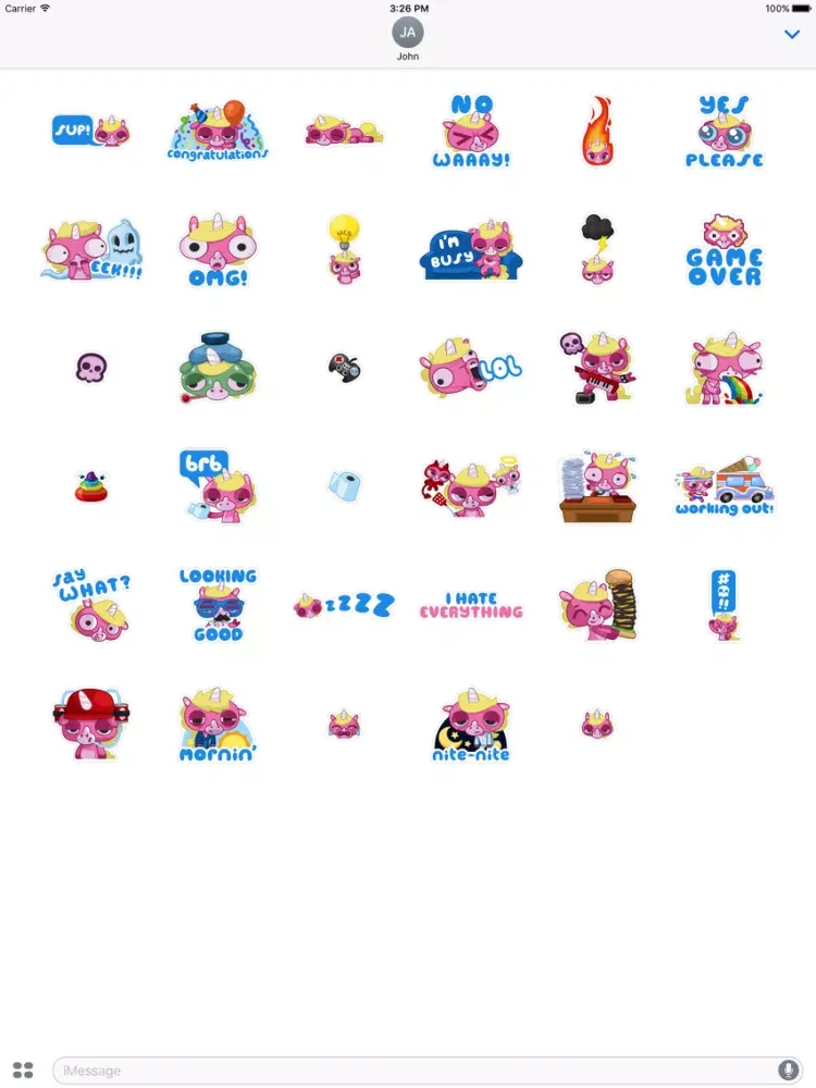 Jeff the Unicorn iPad 应用截图
