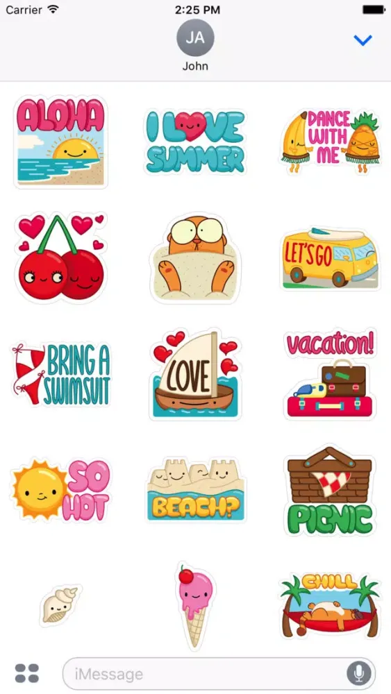 Summer Fun Sticker 스크린샷