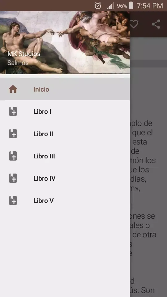 Zrzuty ekranu Salmos Biblia