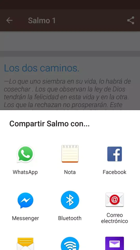 Zrzuty ekranu Salmos Biblia