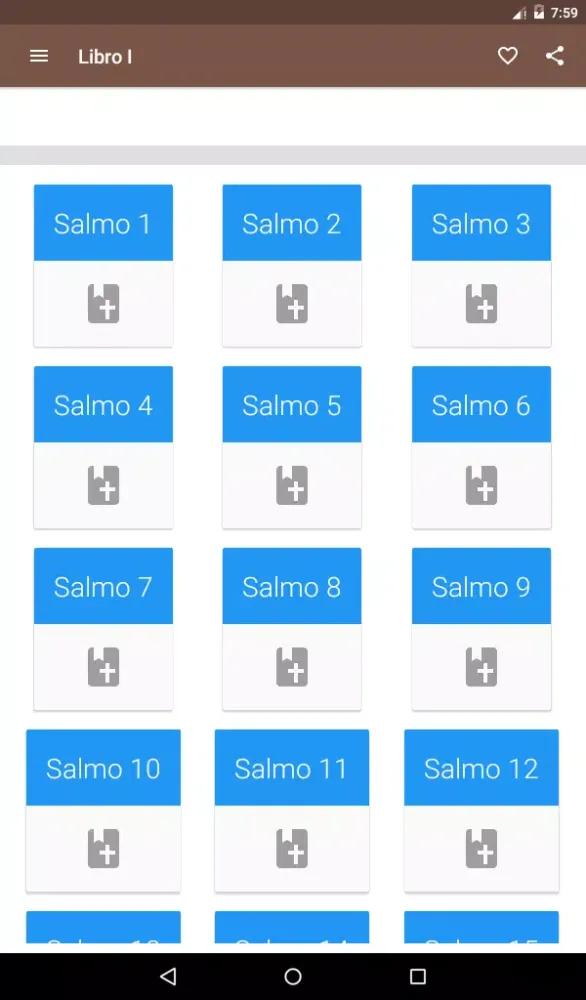 Zrzuty ekranu Salmos Biblia
