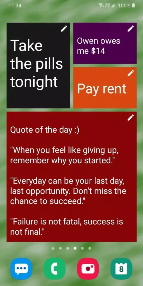 Ảnh chụp màn hình của Sticky Notes Widget +