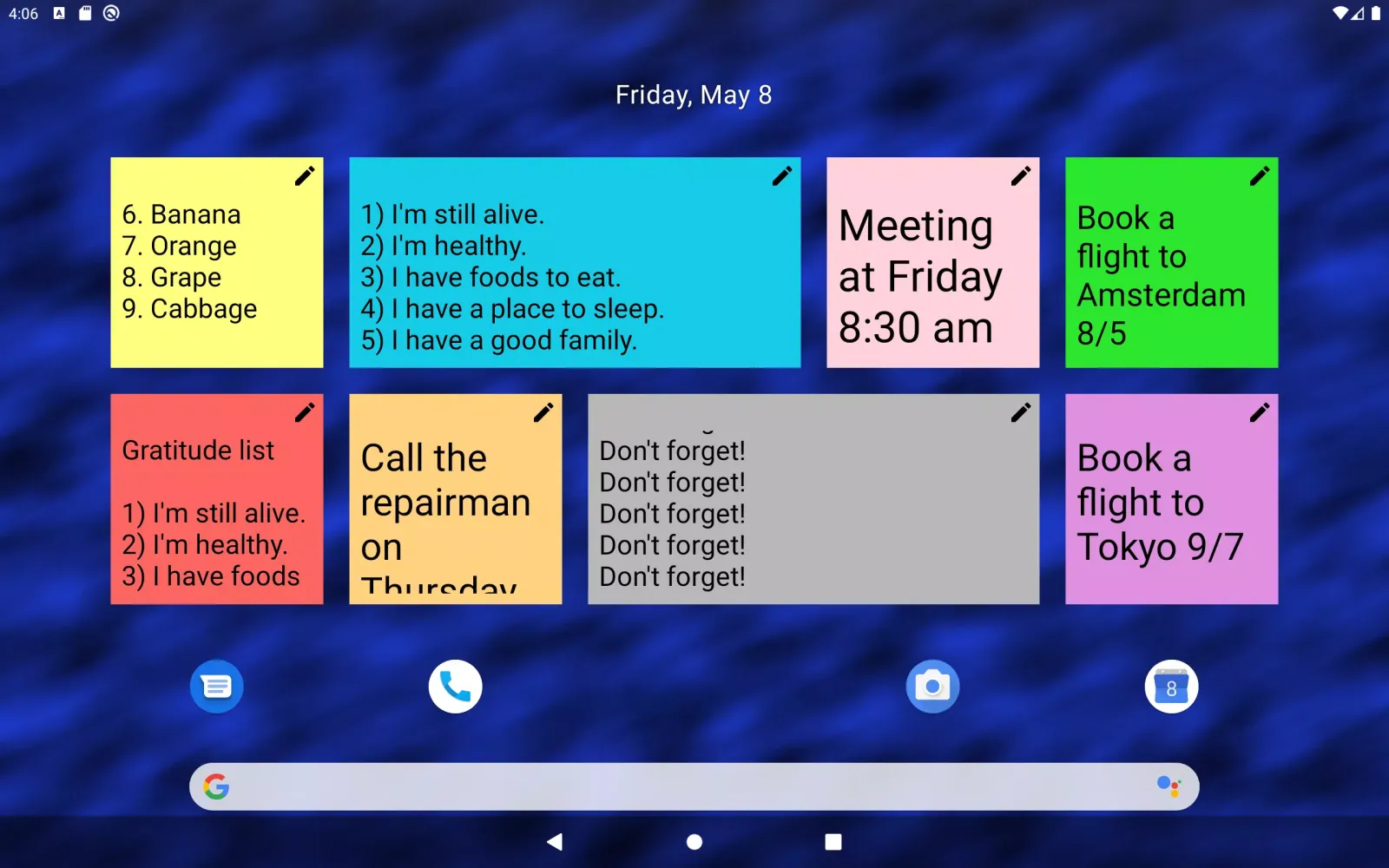 Ảnh chụp màn hình của Sticky Notes Widget +