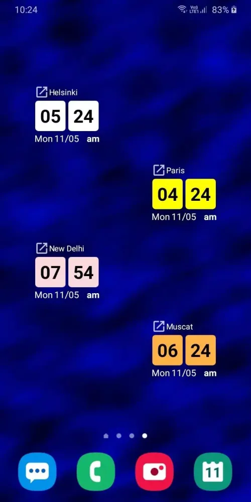 تصاویر World Clock Widget +