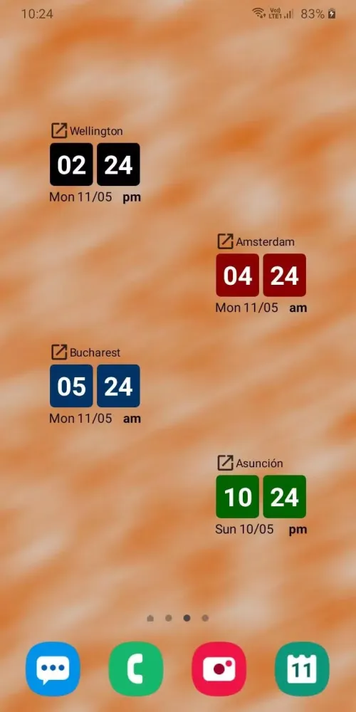 تصاویر World Clock Widget +