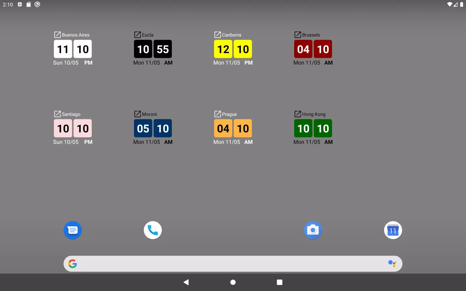 تصاویر World Clock Widget +