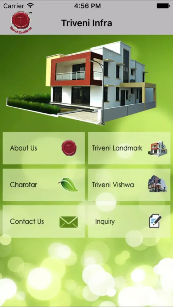 Tangkapan layar Triveni Infra